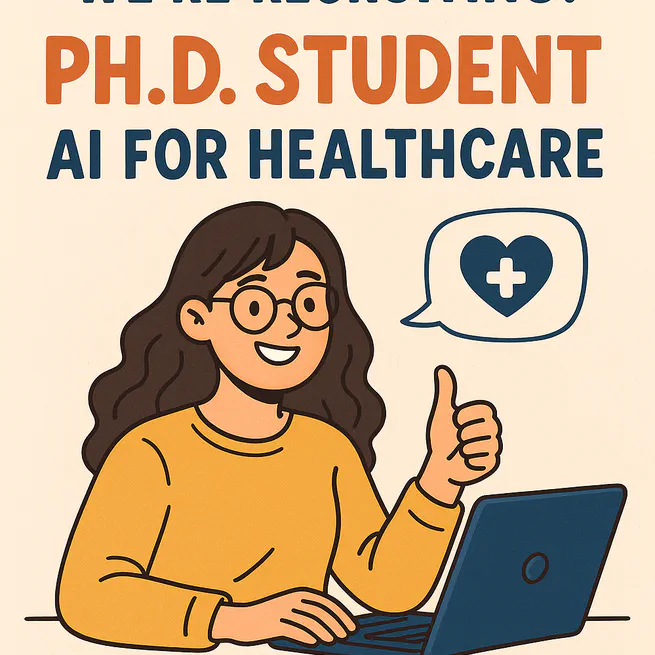 Studentship call - 1x PhD studentship in AI for Healthcare